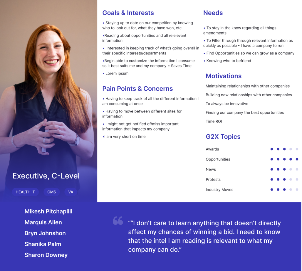 Executive Persona