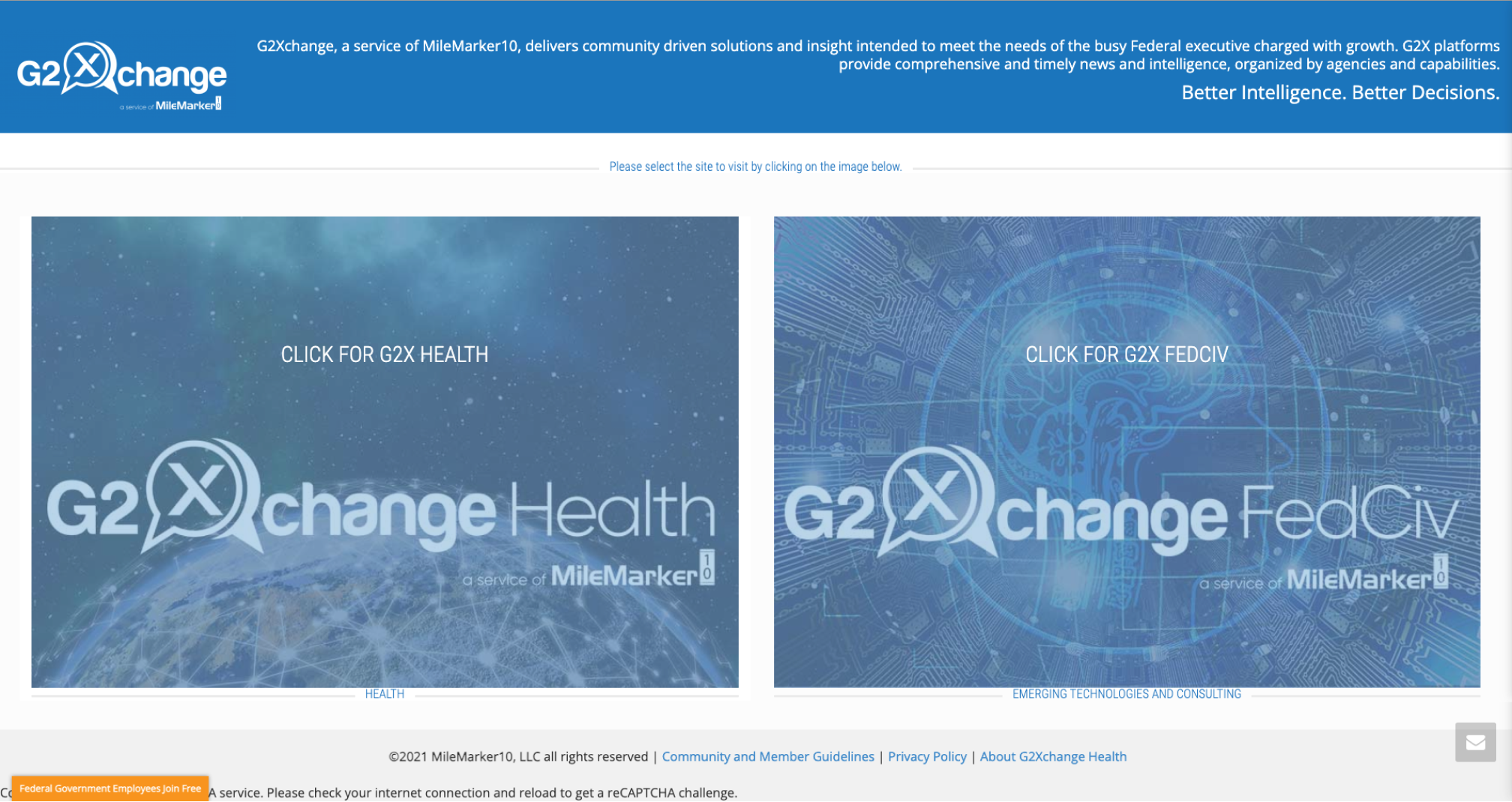 Old Homepage for G2X