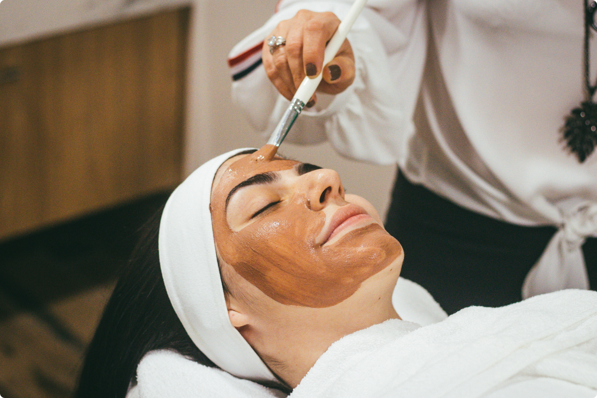 Woman getting a skin treatment